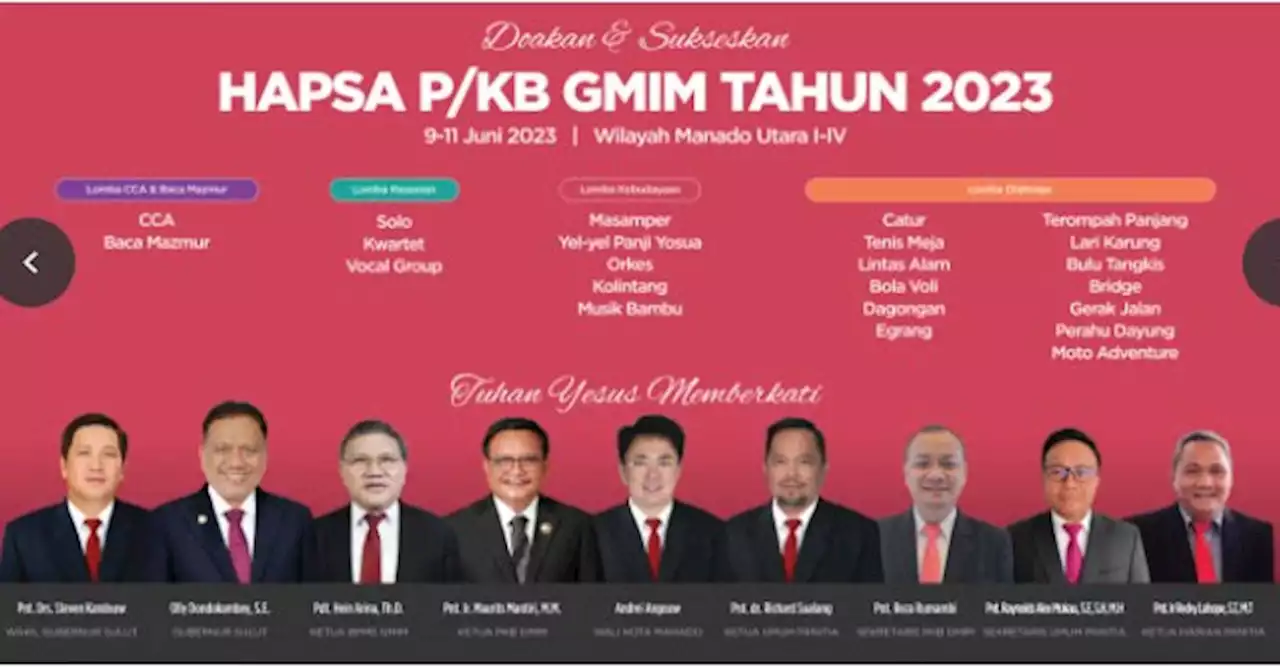 Daftar Sementara Peserta Lomba Hapsa P/KB GMIM 2023 di Manado Utara