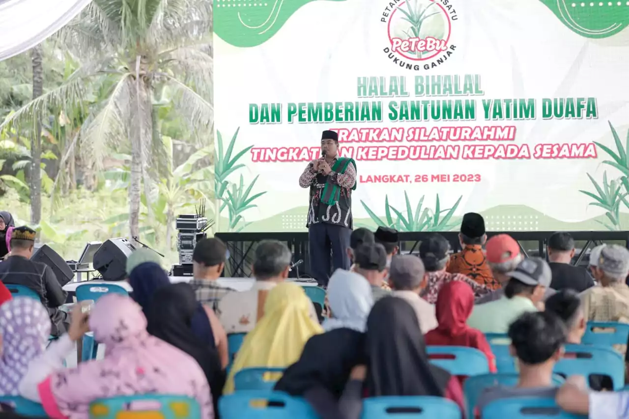 Petani Tebu Kenalkan Sosok Ganjar Pranowo ke Warga Stabat