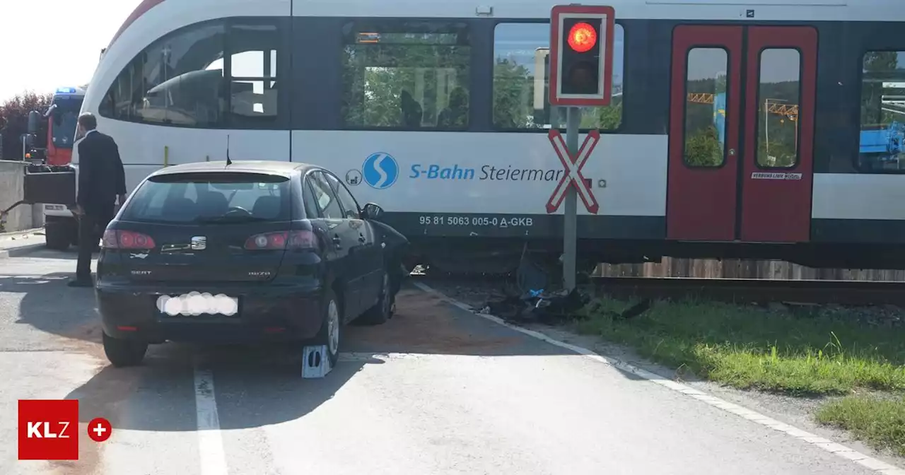 'Können zweiten Geburtstag feiern': Grazer hatte bei Zusammenstoß von Zug und Auto riesiges Glück