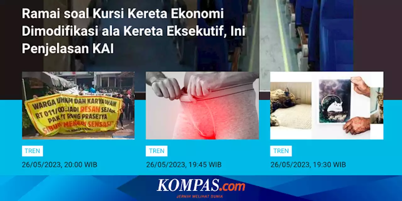 [POPULER TREN] Ramai soal Kursi Kereta Ekonomi Jadi seperti KA Eksekutif | Harga Tiket Argentina Vs Indonesia