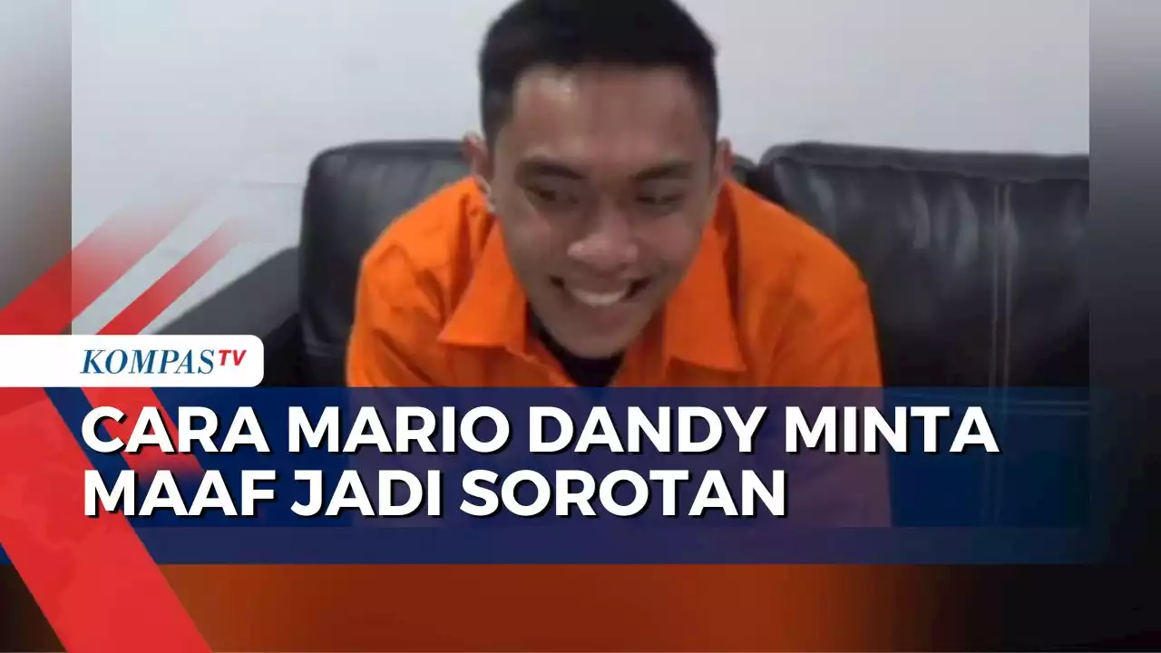 Cara Mario Dandy Minta Maaf Sambil Tersenyum Jadi Sorotan 'Netizen'