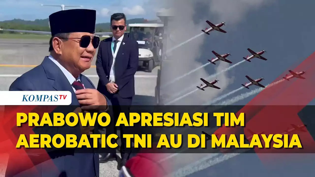 Tim Aerobatic TNI AU Tampil Memukau di Malaysia, Prabowo Beri Apresiasi