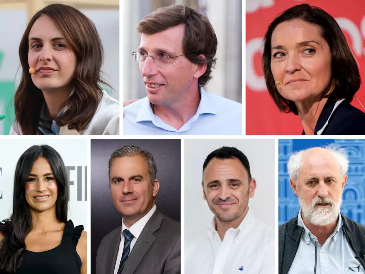 Estos son los candidatos a la alcaldía de Madrid en las elecciones municipales 2023