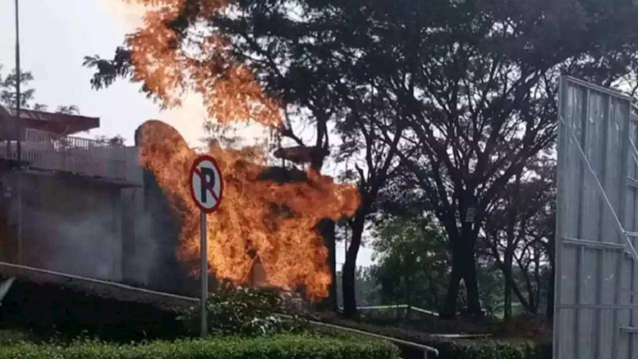 Genap Sebulan, Semburan Api di Rest Area KM 86 Tol Cipali Belum Padam