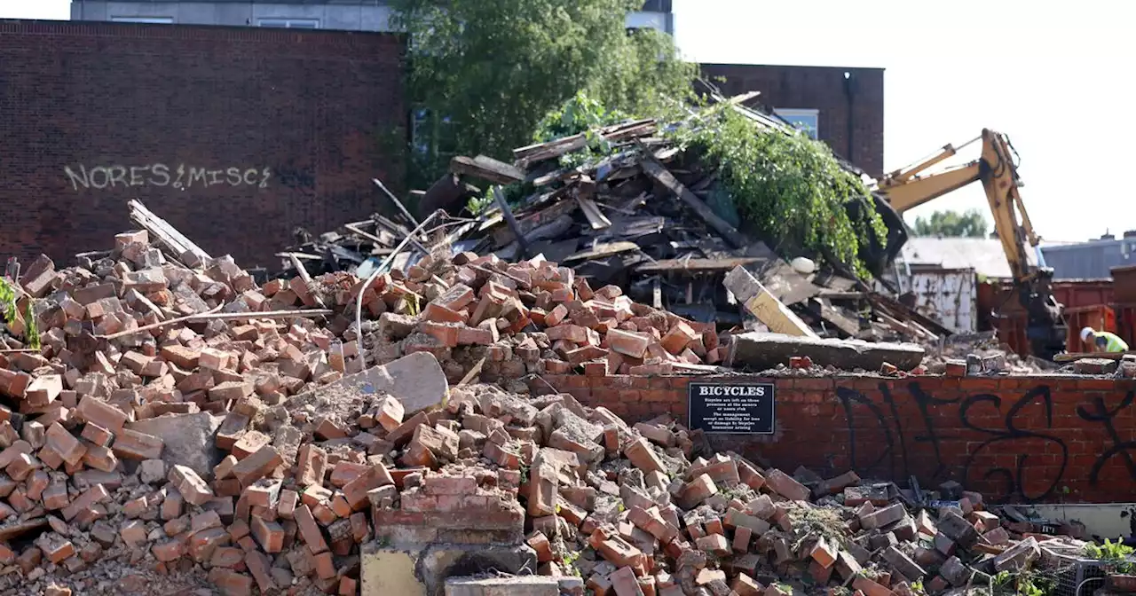 In pictures: Landmark Manchester pub demolished to rubble after fire