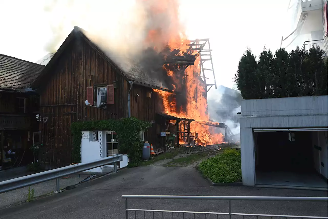 Bichwil SG: Brand im Dorfkern