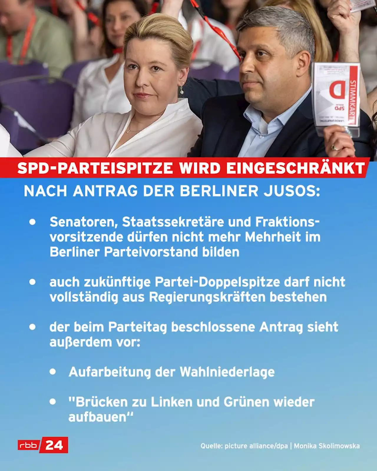 Berliner SPD beschließt neue Regeln für künftige Parteispitze