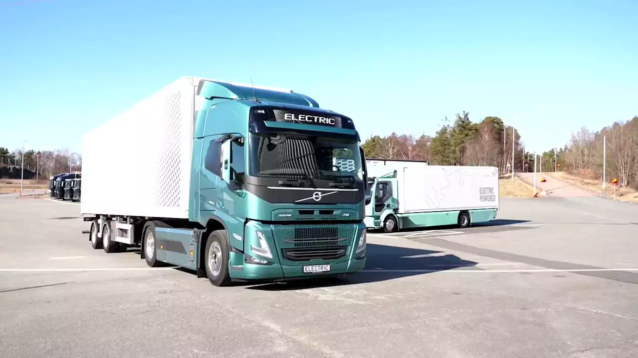 Volvo wins record order for electric trucks from Holcim