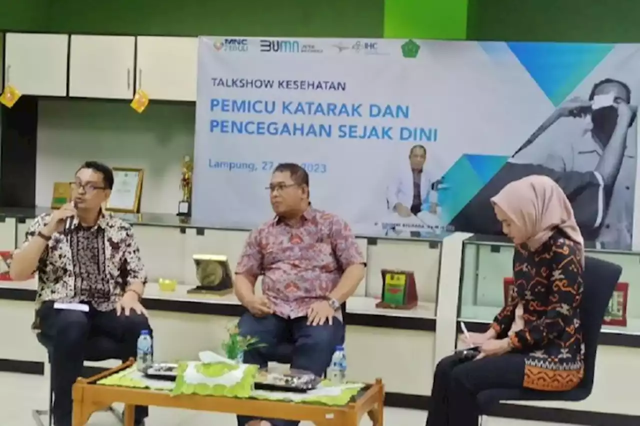 Cegah Peningkatan Jumlah Penderita Katarak, MNC Peduli Gelar Talkshow di RSPBA Lampung