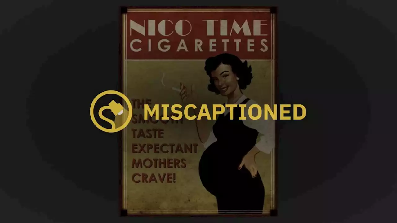 Is This a Real Vintage Ad Featuring a Pregnant Woman Smoking?