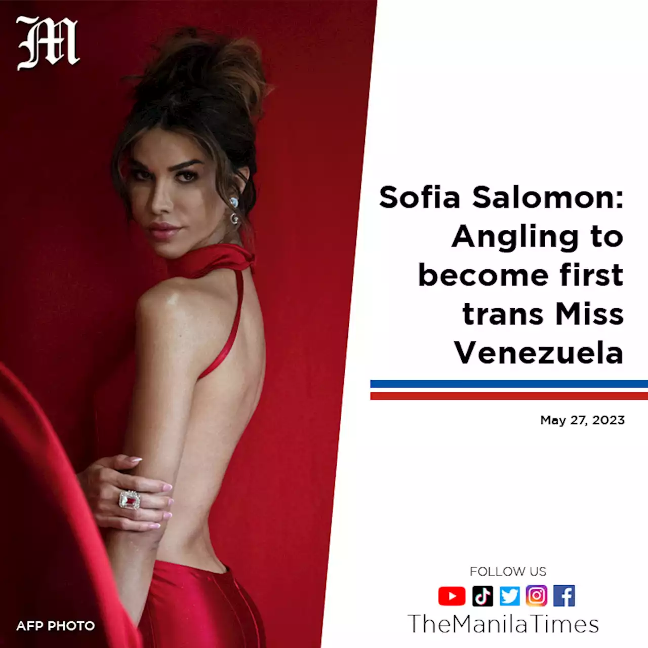 Sofia Salomon: Angling to become first trans Miss Venezuela