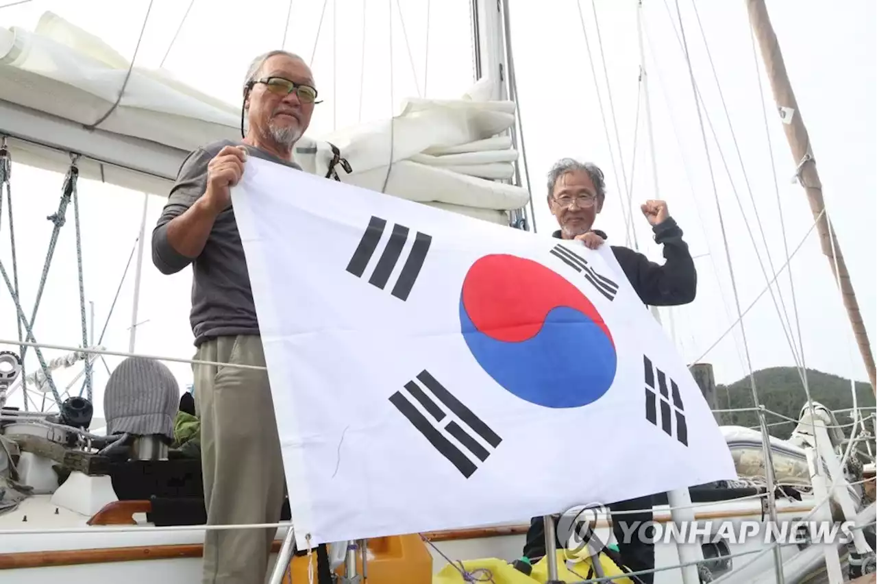 LA서 출발한 요트원정대, 태평양 건너 80여일 만에 한국 땅 밟아 | 연합뉴스