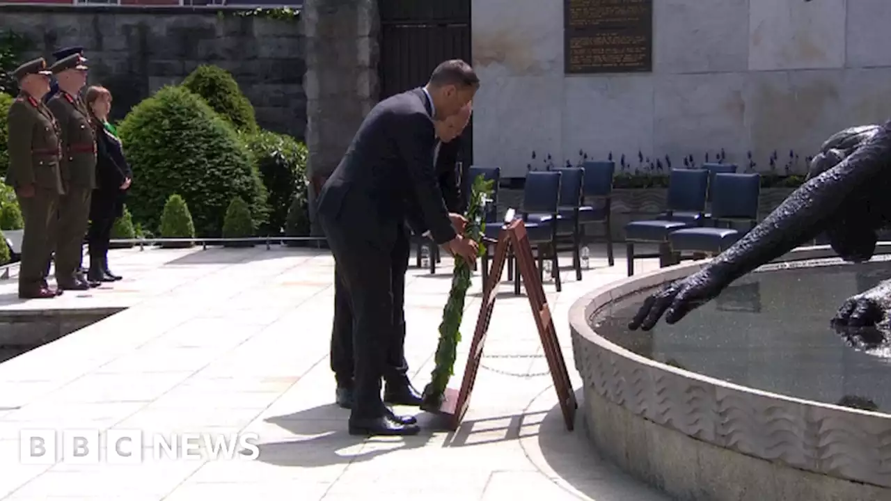 Irish Civil War: Ceremony marks 100 years since conflict ended