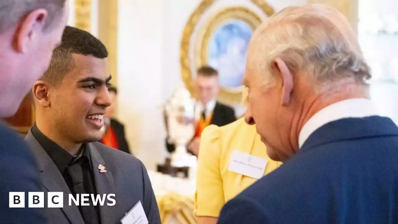 Prince's Trust: Young refugee meets King after winning award