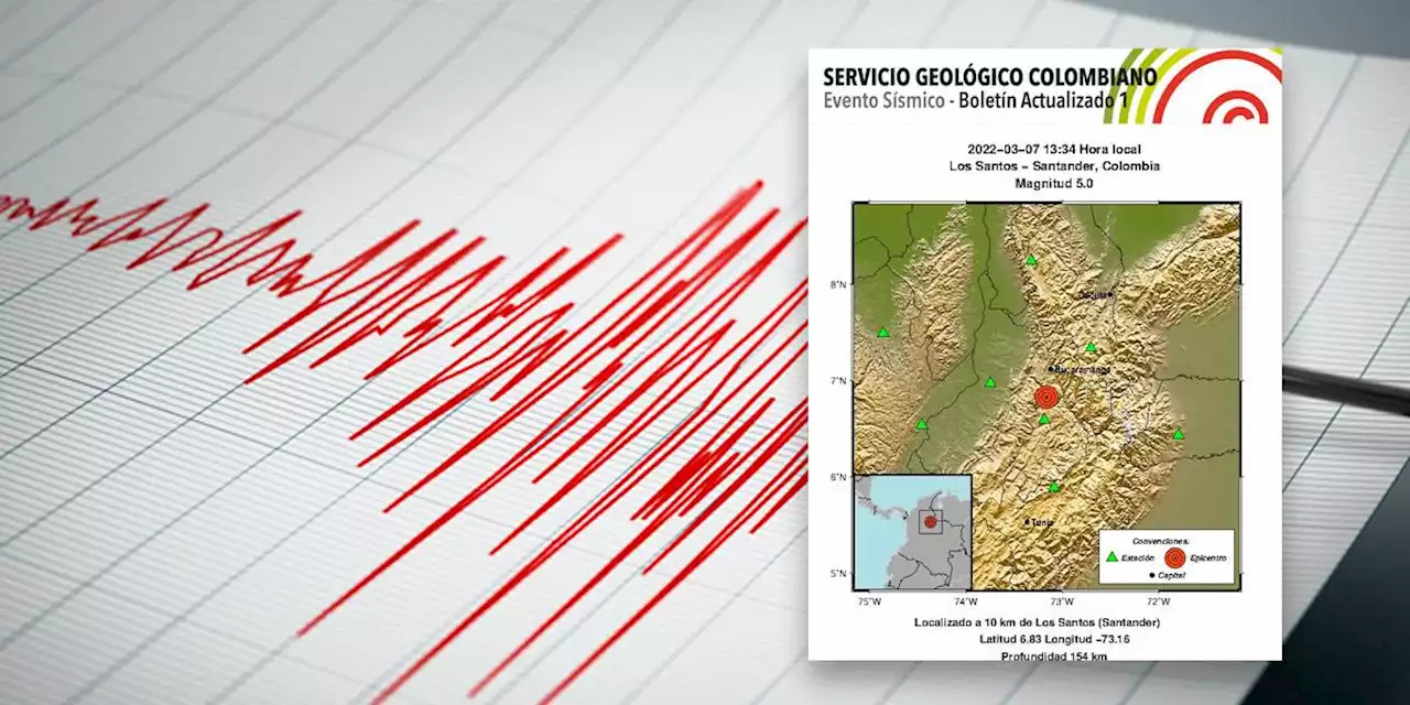 Nueva réplica sísmica en Colombia con magnitud de 3,6