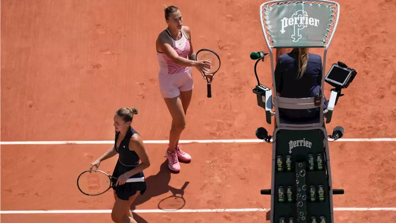 Ukraine's Kostyuk booed after not shaking hands with Belarus' Sabalenka at French Open