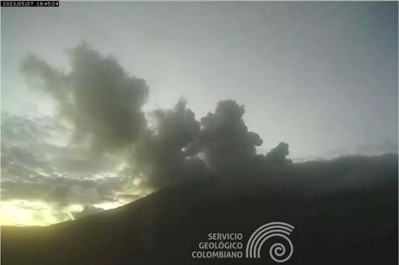 Este es el estado del volcán Nevado del Ruiz el domingo 28 de mayo