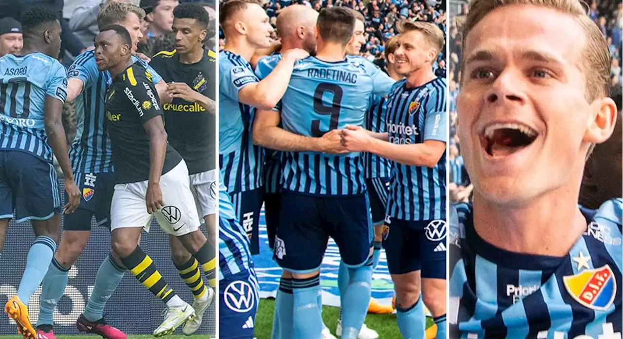 TV: Danielson gav Djurgården seger i skandalderby - AIK-supportrar med avgå-markering