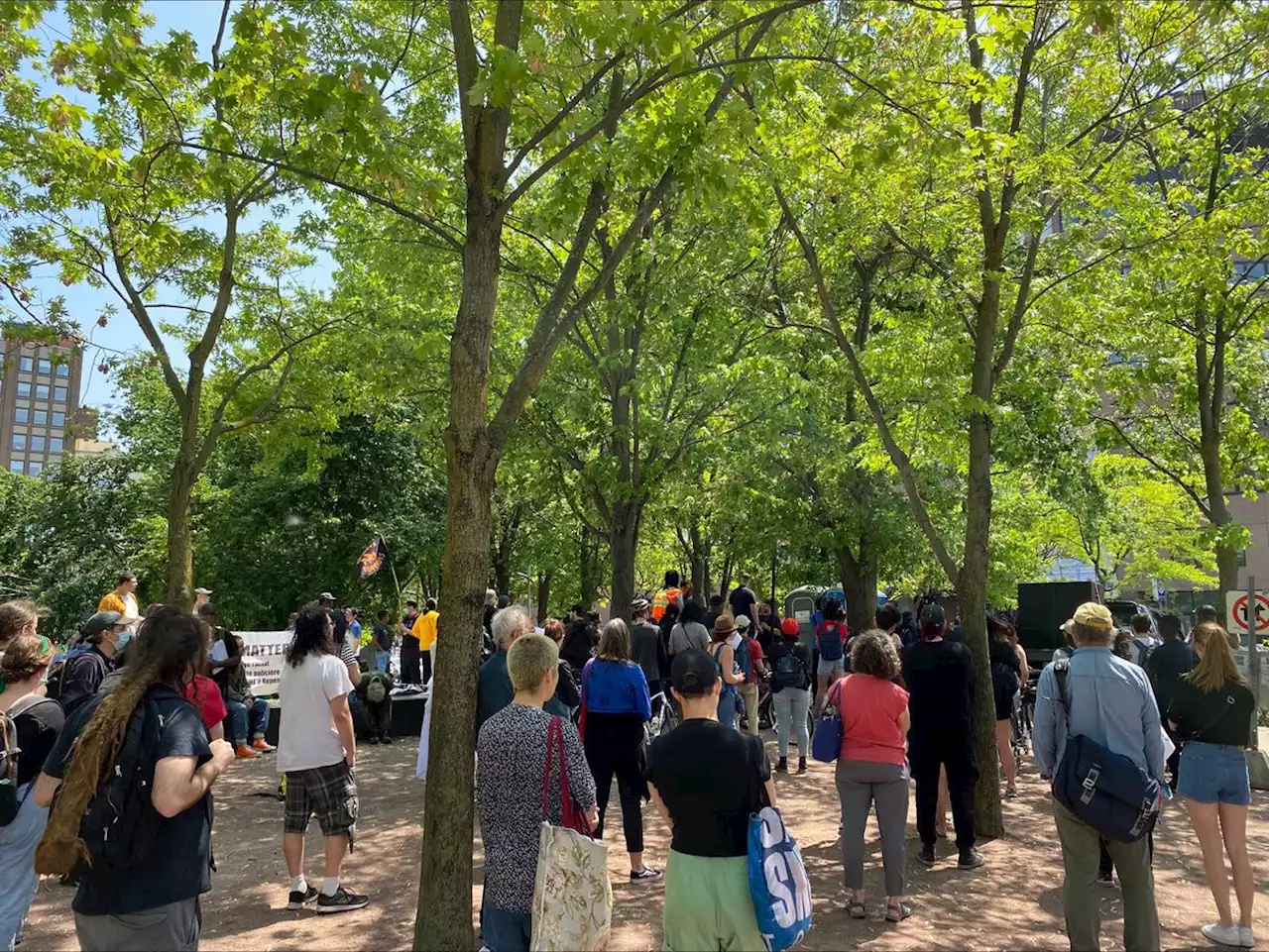 Montreal protesters call on Quebec to acknowledge systemic racism at rally held to denounce police discrimination