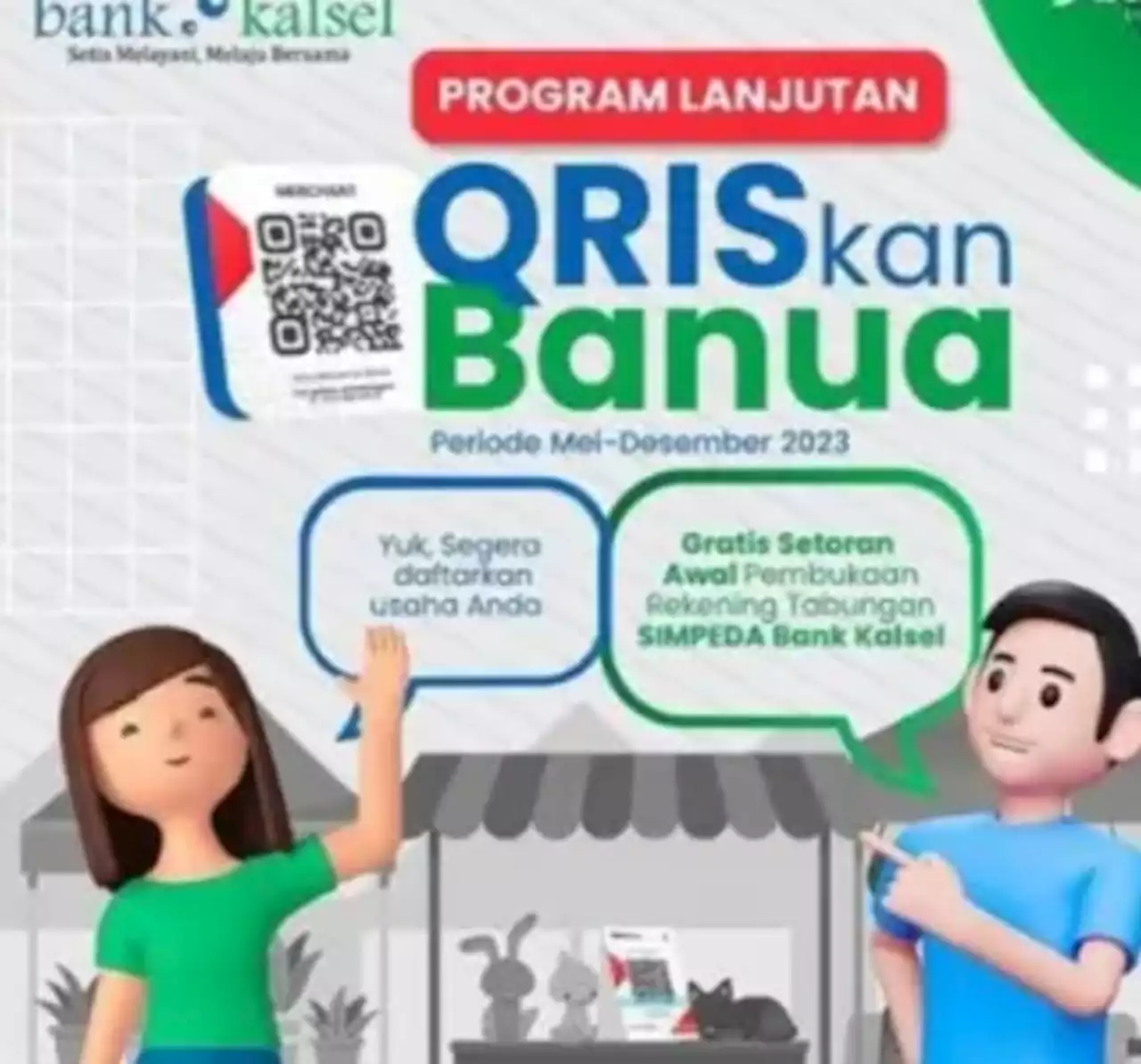 Bank Kalsel Hadirkan Program Lanjutan Qriskan Banua