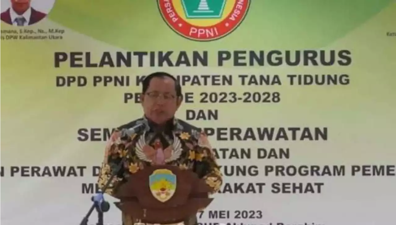 Wabup Tana Tidung Hadiri Pelantikan PPNI Tana Tidung