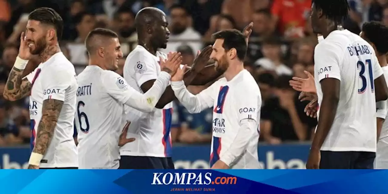 Hasil Strasbourg Vs PSG 1-1: Messi Lewati Rekor Ronaldo, PSG Juara Liga Perancis