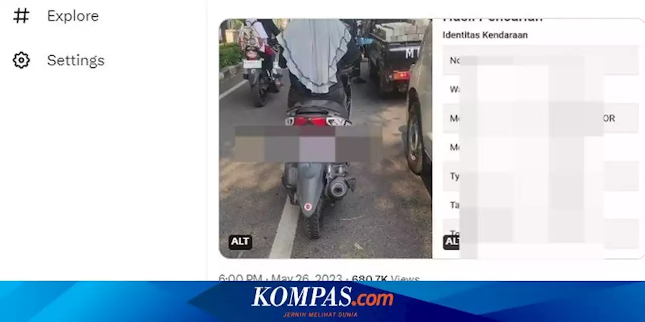 Viral, Foto Masa Berlaku Nopol Kendaraan Bermotor sampai 2031, Ini Kata Polisi