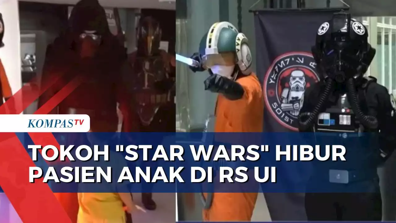 Cosplayer dari Komunitas Pecinta 'Star Wars' Hibur Pasien Anak di RS UI