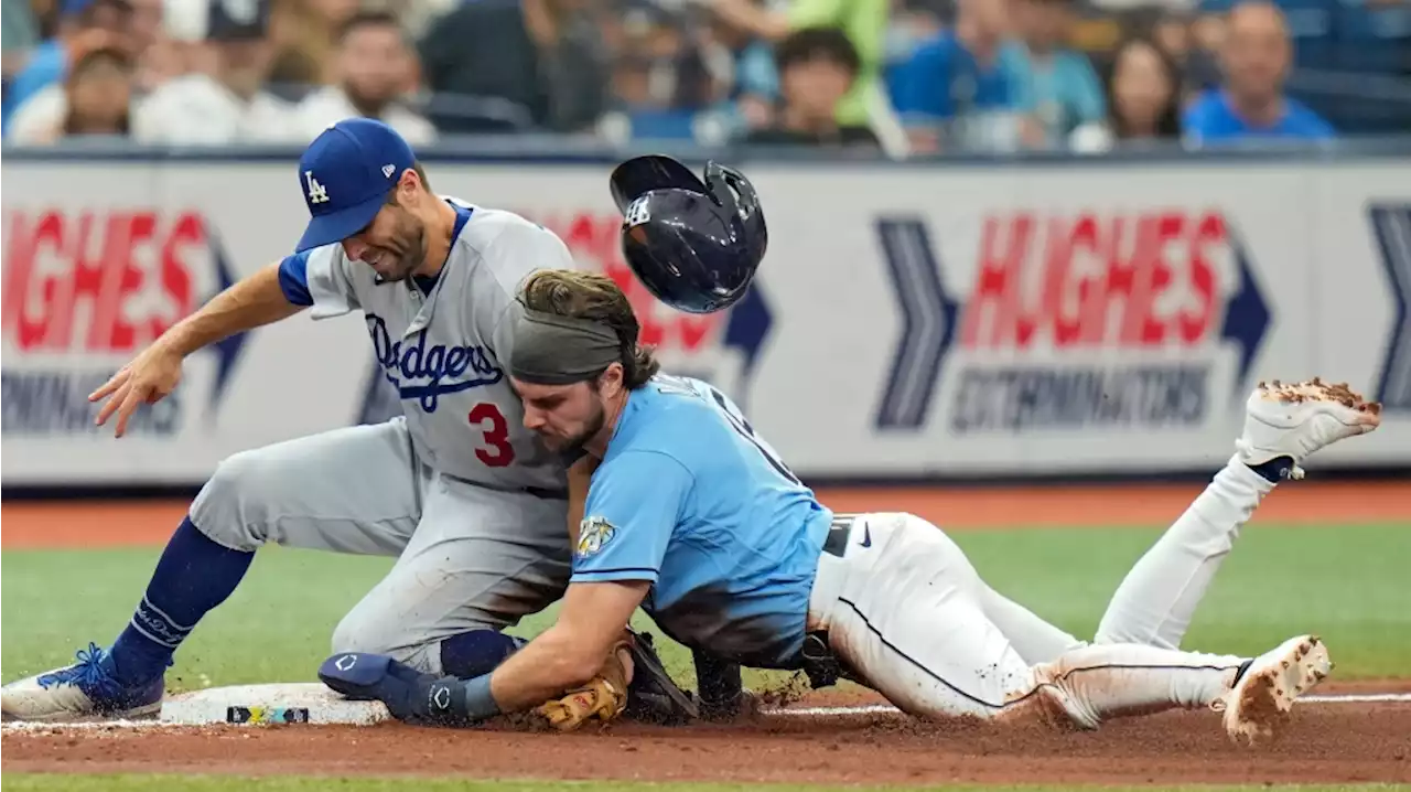 Dodgers’ long trip ends with slugfest loss to Rays