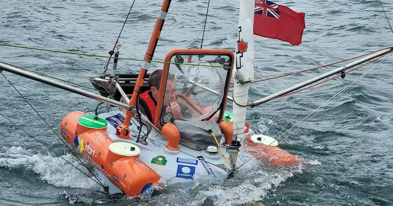 Daredevil Lancashire dad sets sail across the Atlantic in smallest-ever vessel