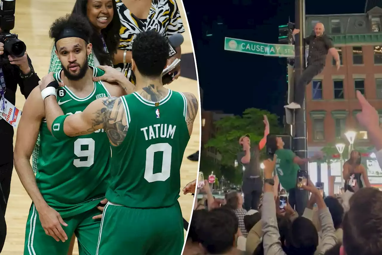 Celtics fans go wild in streets of Boston after stunning win over Heat