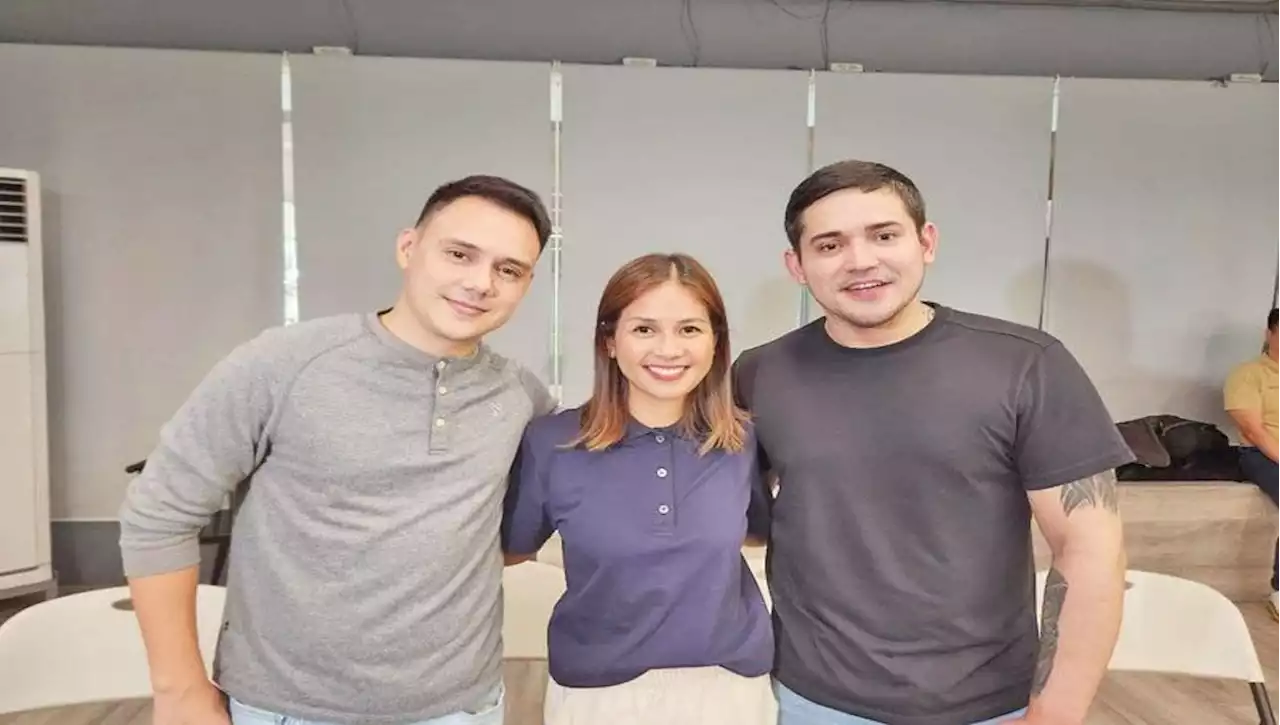 'Tabing Ilog' reunion? Patrick Garcia shares BTS photos with Kaye Abad, Paolo Contis from upcoming film