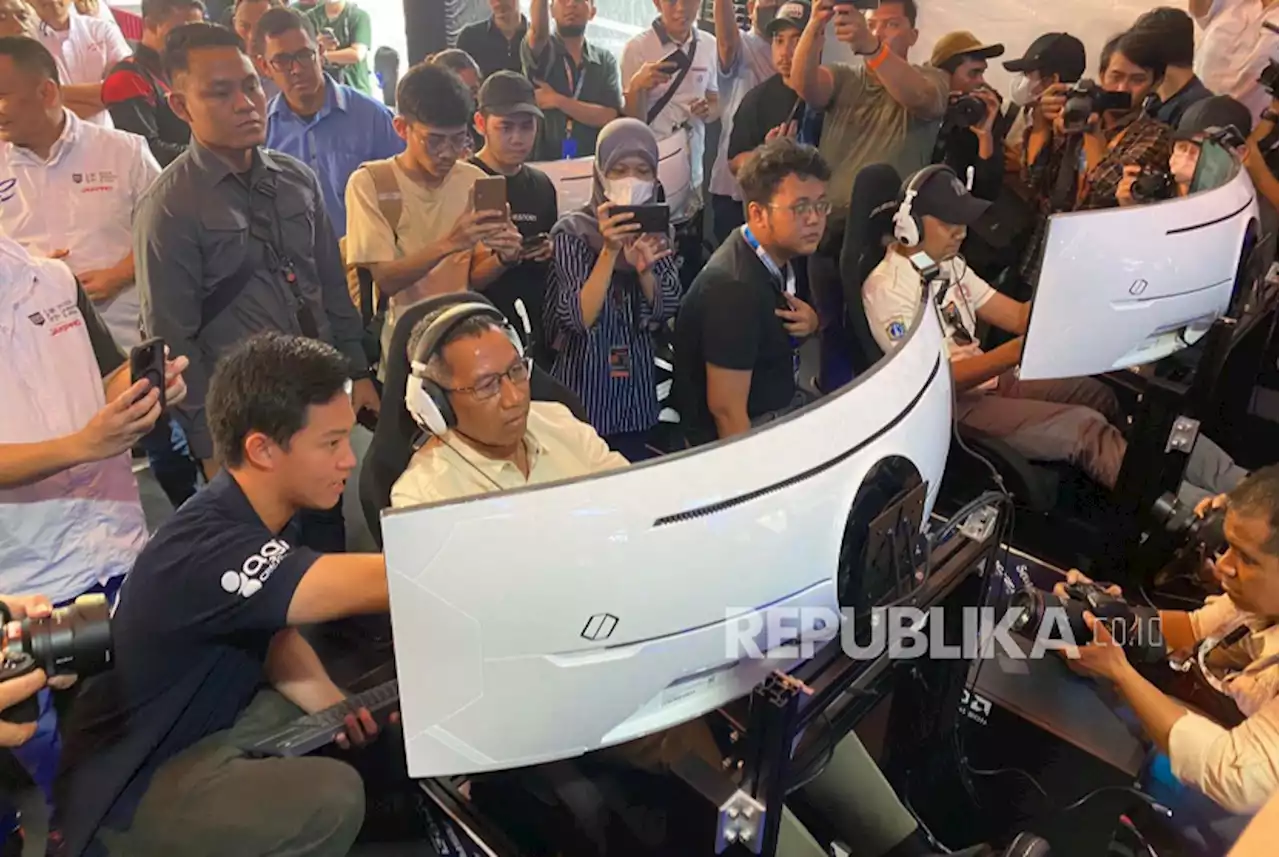 Bersama Ananda Mikola, Pj Gubernur Jakarta Jajal AGI Jakarta Internasional EPrix di SCBD |Republika Online