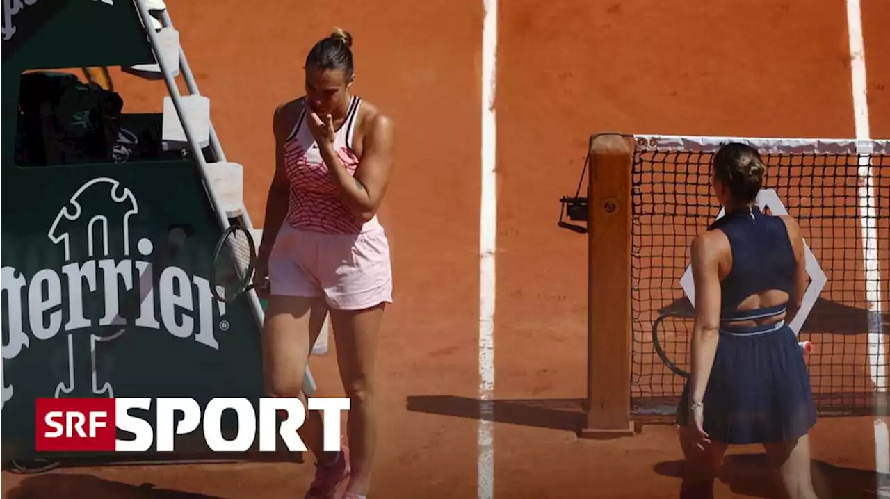 French Open: Round-up Frauen - Sabalenka gewinnt brisantes Auftaktspiel