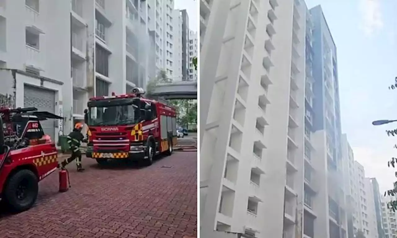 Man livestreaming Keat Hong fire says he smelled smoke, thought it was people burning joss paper