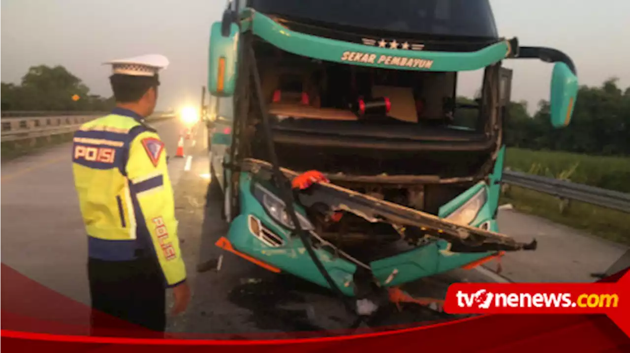 Bus Rombongan asal Gunung Kidul Kecelakaan di KM 709, Diduga karena Sopir Mengantuk