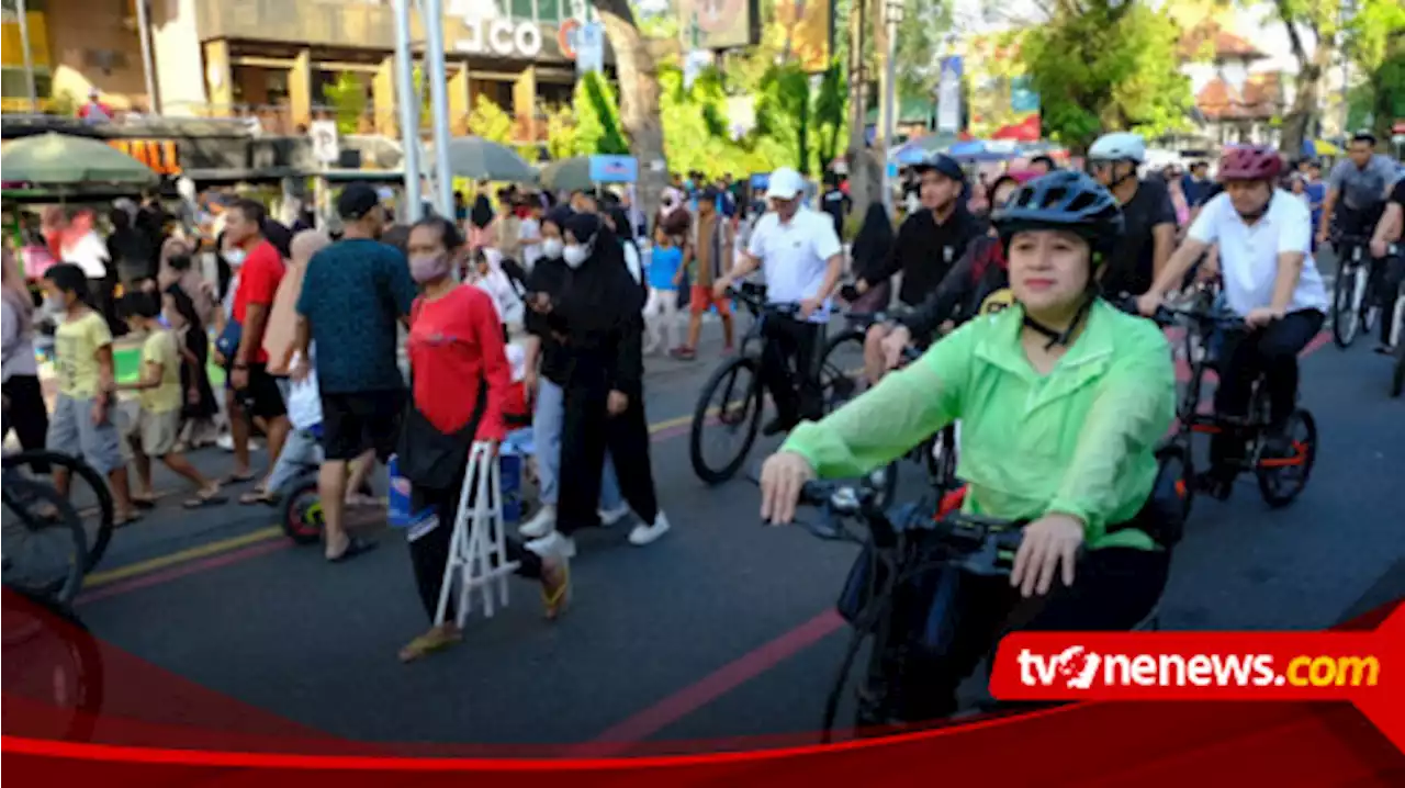 Kunjungi Car Free Day Solo, Puan Maharani Apresiasi Perkembangan Kota Solo