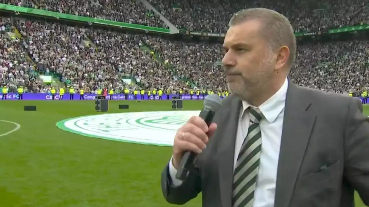 Ange Postecoglou delivers spine-tingling speech after claiming Scottish Premiership