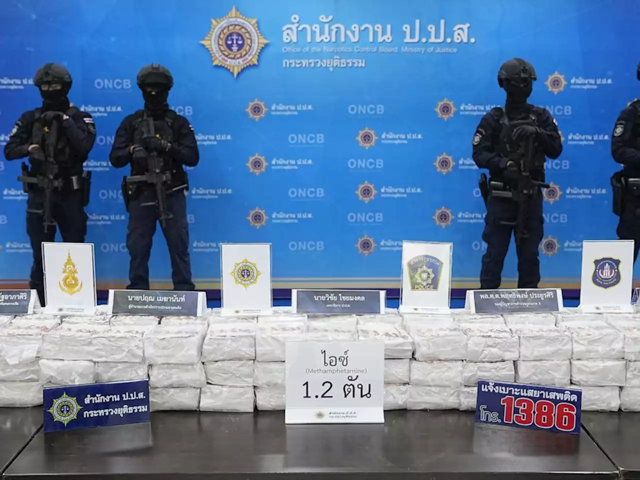 Authorities in Thailand seize more than a ton of crystal methamphetamine thought bound for Australia