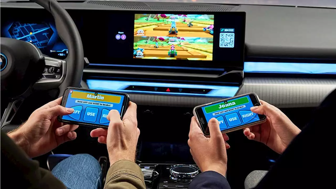 BMW turns its new 5 Series into a mobile gaming venue