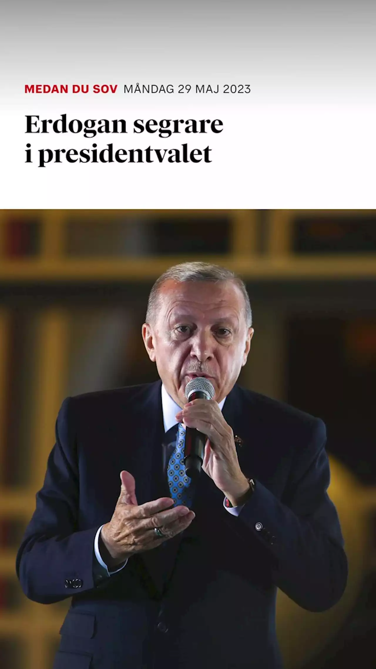 Erdogan vinner presidentvalet i Turkiet – sitter kvar i fem år