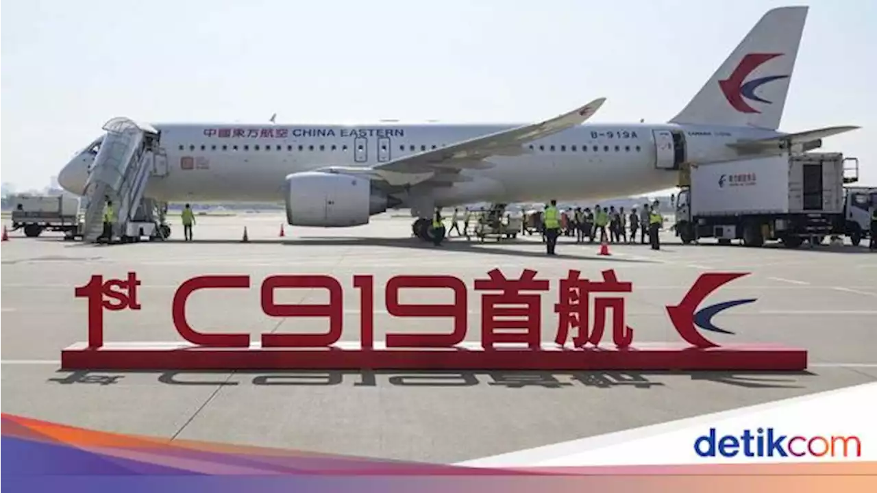 Potret Pesawat Buatan China C919 Terbang Perdana