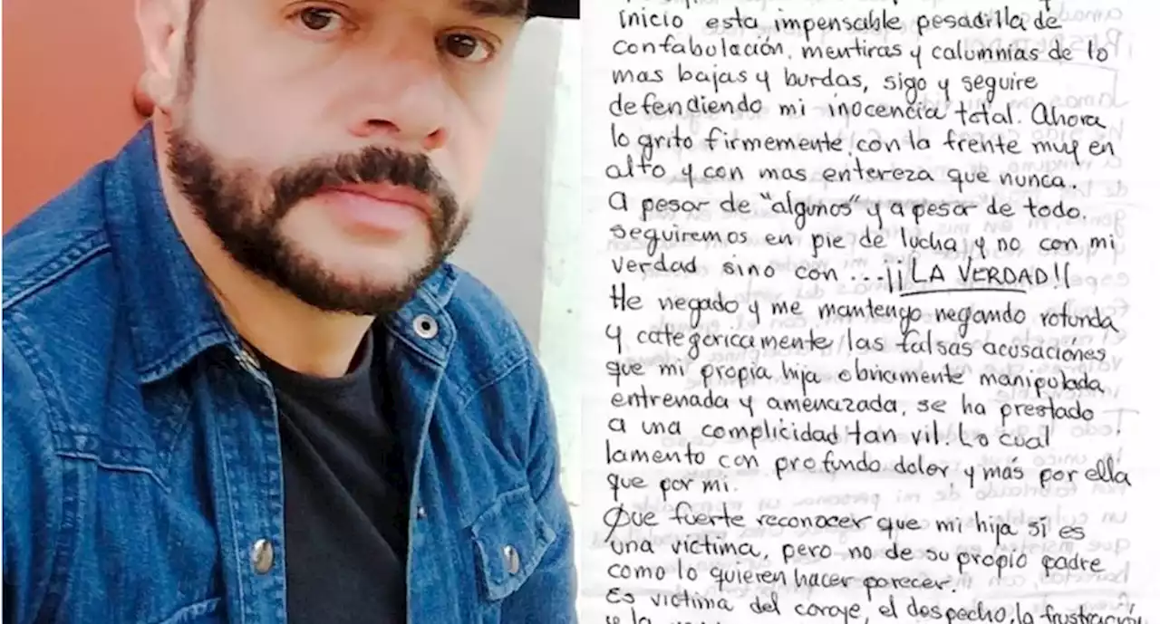 Héctor Parra escribe desde la cárcel: “Mi hija sí es una víctima, pero no de su propio padre”