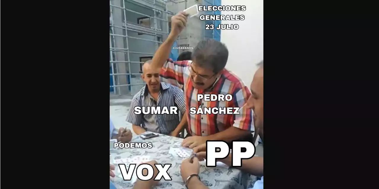 'Un órdago en toda regla': los mejores memes tras el adelanto de las elecciones generales al 23 de julio