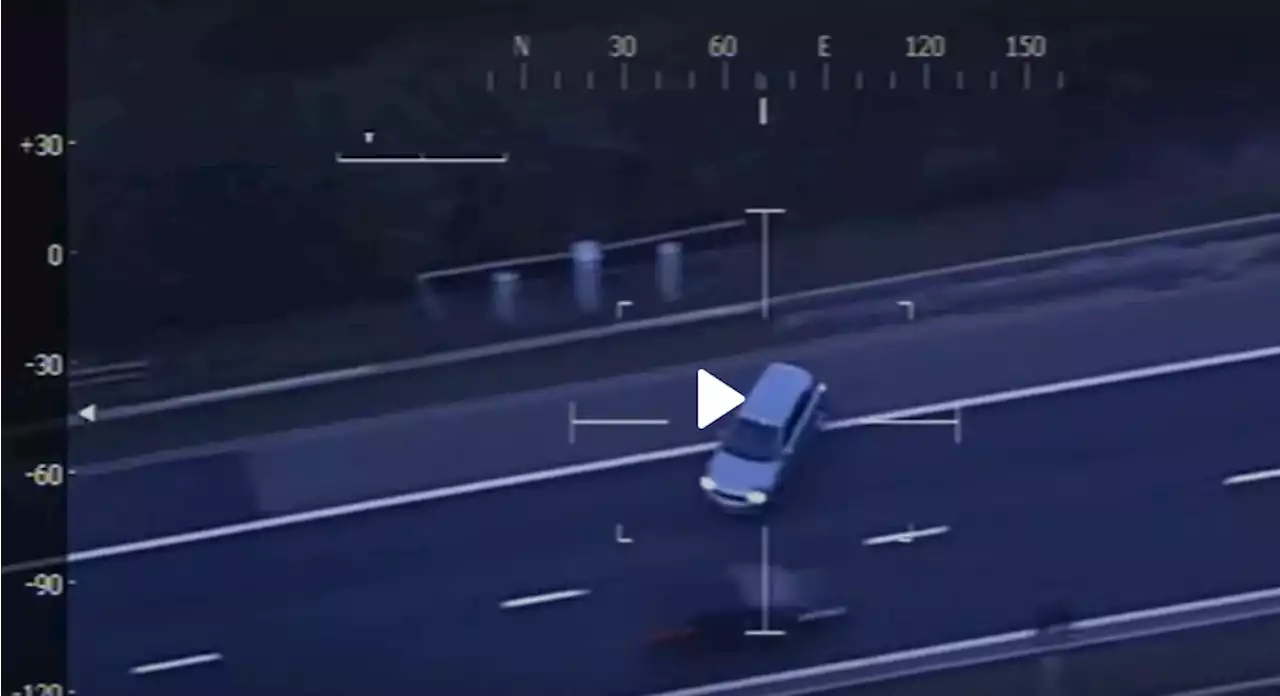 Watch: Shocking moment speeding motorist drives the wrong way up the A1