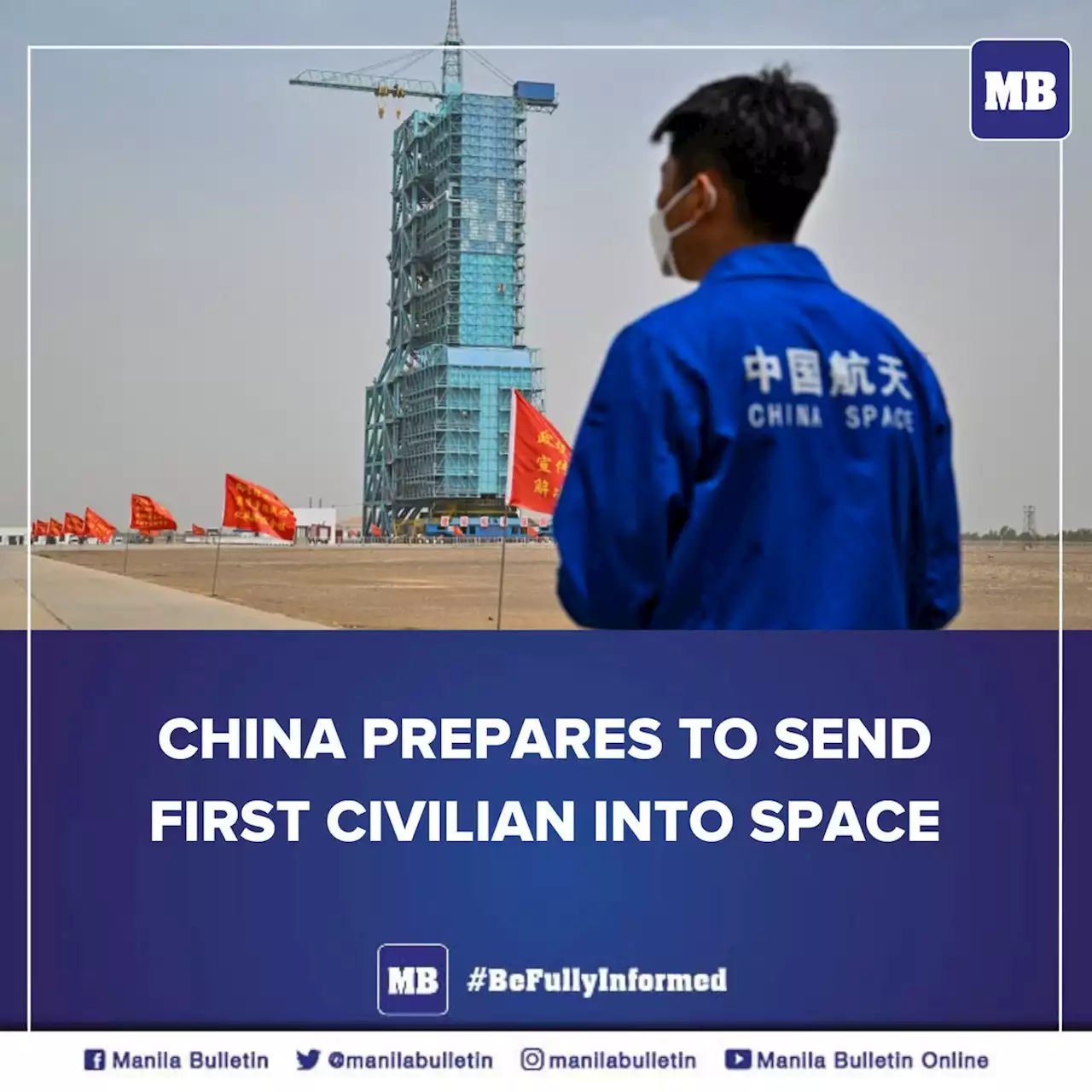 China prepares to send first civilian into space