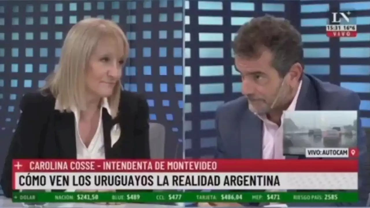 Intendenta de Montevideo dejó mudos a todos en LN+ sobre las compras de uruguayos en Argentina