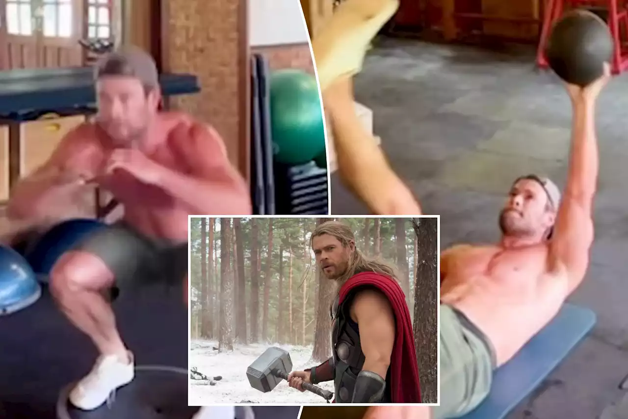 Eagle-eyed fans think they spot Chris Hemsworth’s privates in workout video