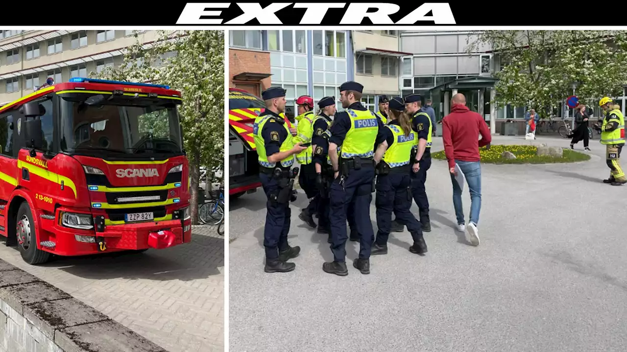 Larm om explosion i Sundsvall – redaktion utrymd