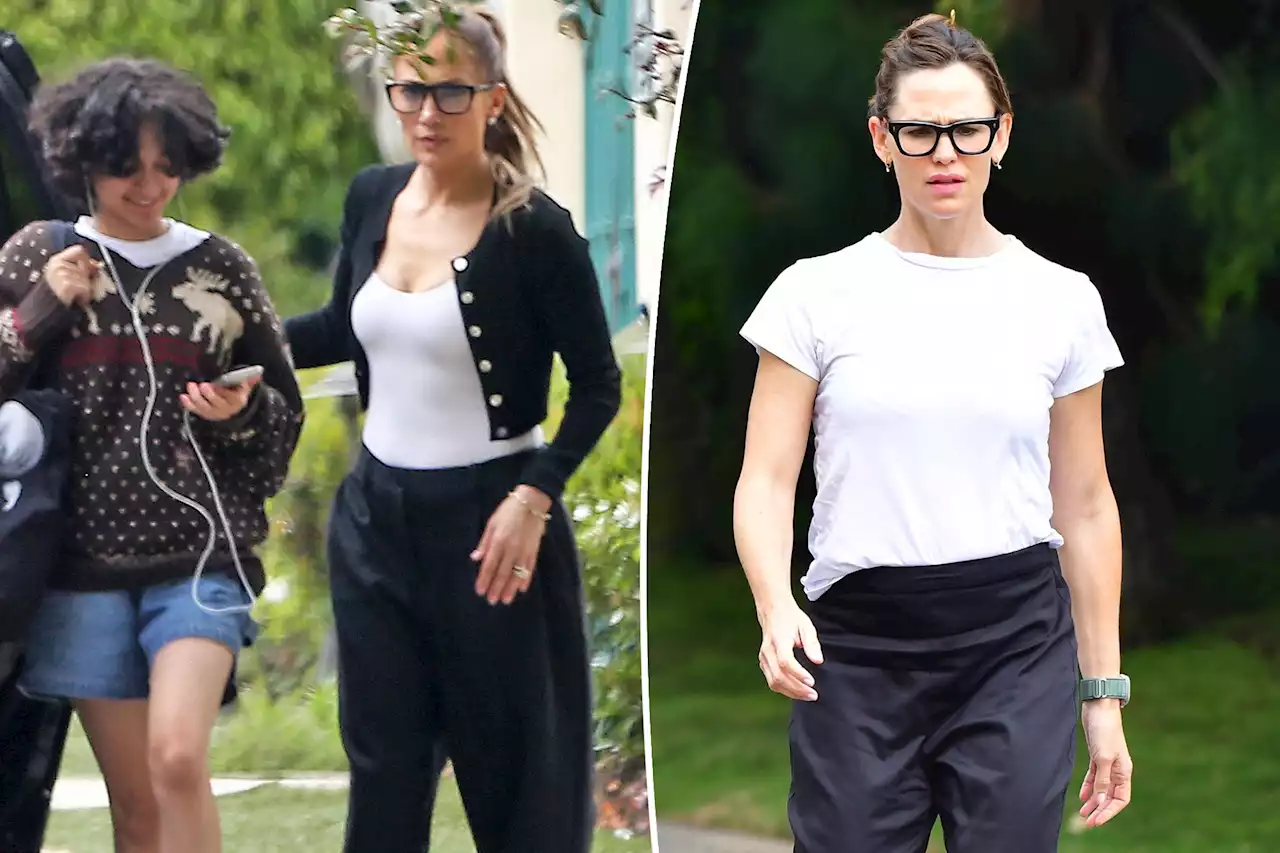 Jennifer Lopez channels Ben Affleck’s ex Jennifer Garner with glasses look for visit